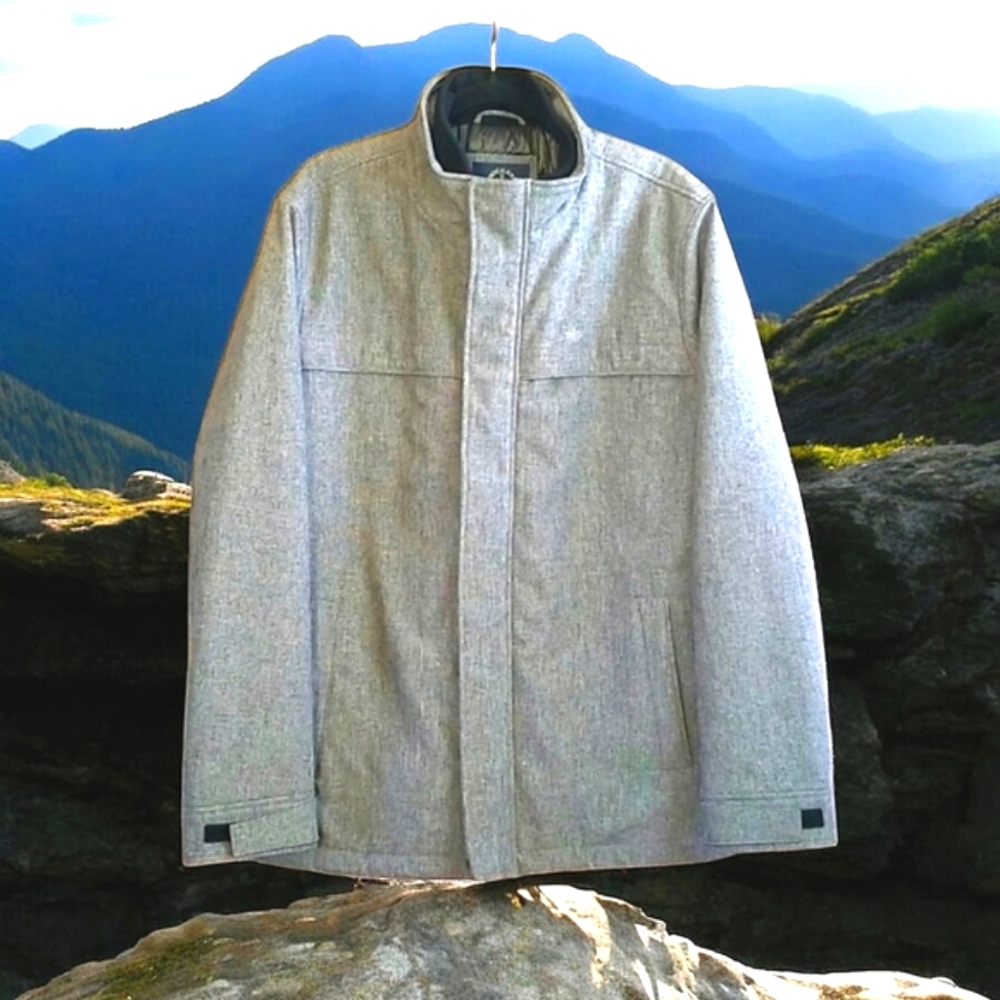 NEW! Dockers Men's Soft Shell Jacket with Fleece Interior Double Zip XL w/ tags